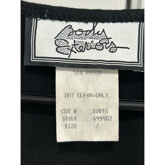 Body Exteriors Vintage Button Front Plaid Vest Black Red Sz 7 Western Ranch - Picture 5 of 9